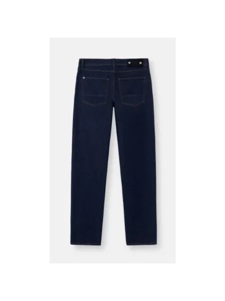 Jeansy straight leg Stone Island z kamieniami niebieskie