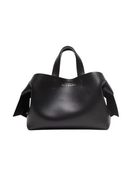 Torebka Acne Studios skórzana pikowana czarna