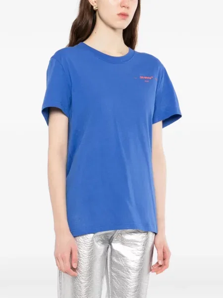 Tricou Off-white cu broderie alb