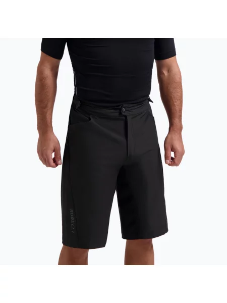 Мъжки къси панталони за колоездене Rogelli Advntr Distance MTB black черно