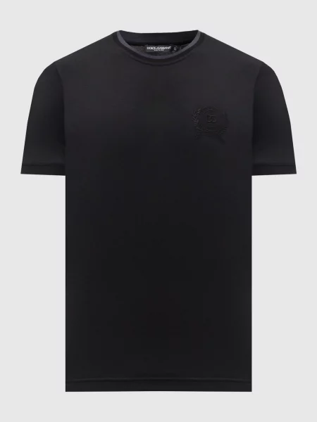 Футболка Dolce&gabbana с вышивкой черная
