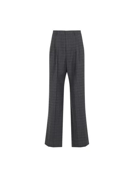 Spodnie Dries Van Noten wełniane szare