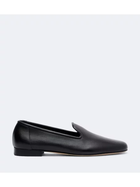 Pantofi loafer Toteme din piele negru