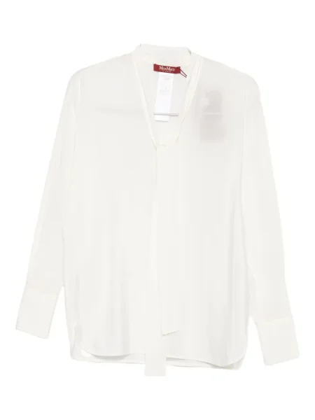 Bluză Max Mara de mătase alb