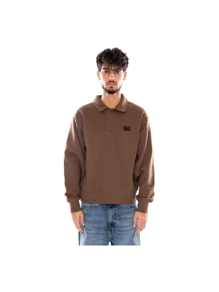 Bluza polarowa Vans polarowa brązowa
