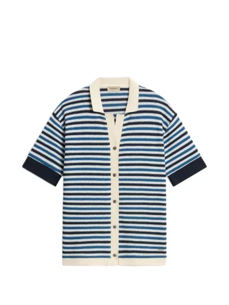 Cămașă Woolrich cu dungi albastru
