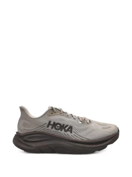 Sneakerși Hoka cu șireturi din dantelă maro
