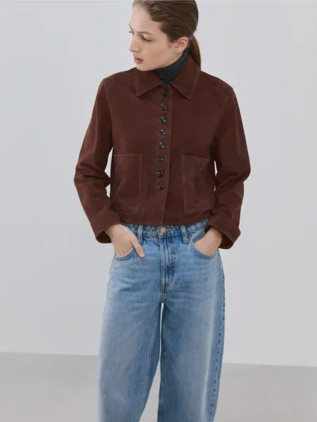 Джинси мом MANGO блакитний