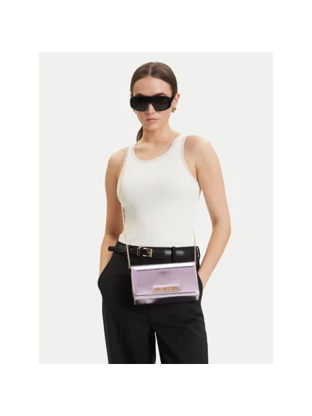 Love Moschino torebka crossbody fioletowa