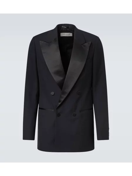 Costum Dries Van Noten de lână de costum negru