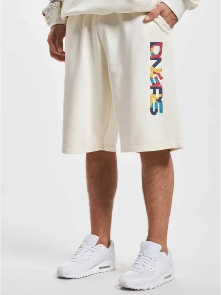 Dangerous DNGRS Kalhoty krémová / tmavě modrá / žlutá červená