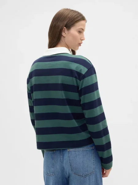 Tricou polo Gap cu dungi albastru