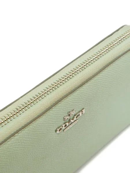 Portofel Coach din piele verde