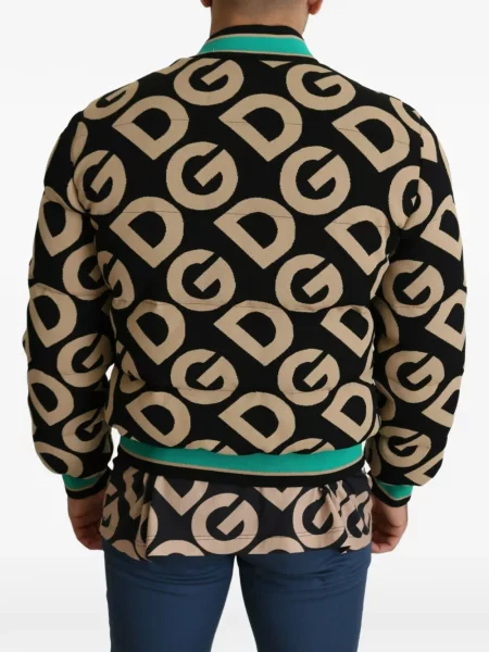 Geacă bomber Dolce & Gabbana cu imagine negru