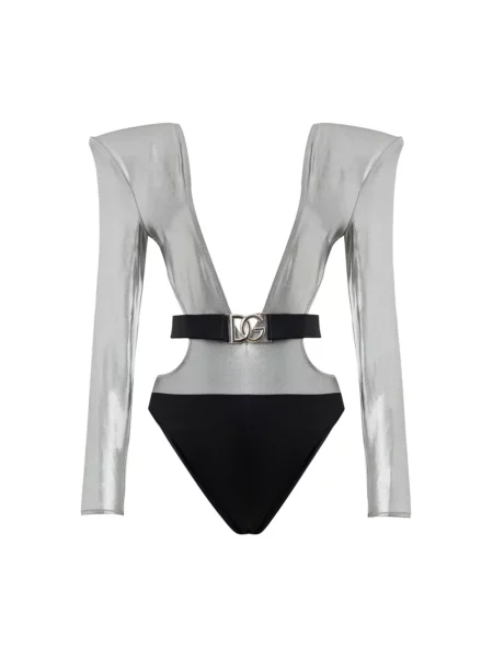 Top Dolce And Gabbana z długim rękawem szary