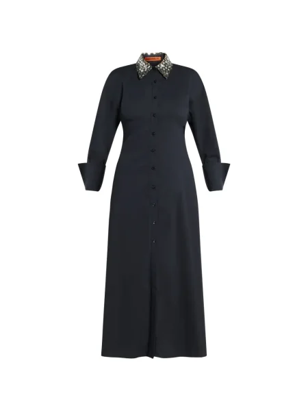 Sukienka midi Simon Miller do kolan garniturowa czarna