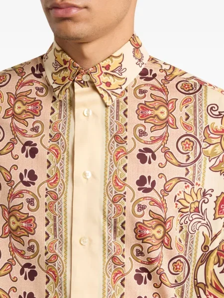 Риза Etro с принт с пейсли десен