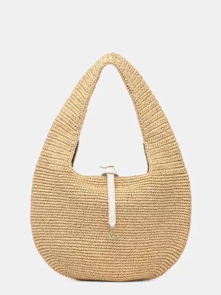 Coccinelle torba plażowa beżowa