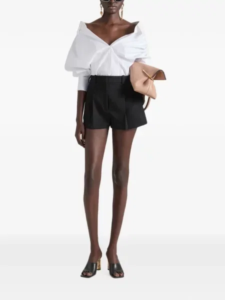 Gyapjú rövidnadrág Givenchy fekete