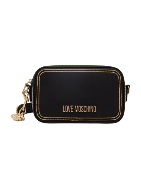Love Moschino torebka crossbody z imitacji skóry czarna