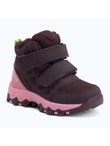 Детски обувки Viking Footwear Track Mid 2V Waterproof слива/многоцветни