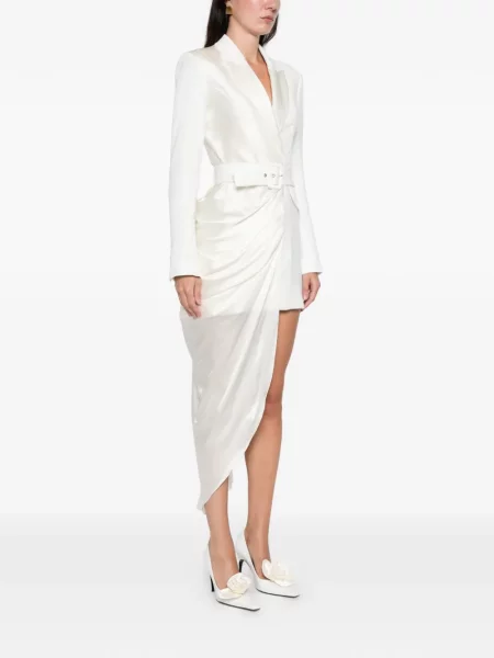 Rochie Silk Love & Lace de mătase de costum alb