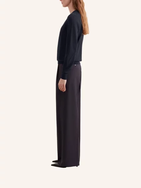 Seidensticker Sweter blau granatowy