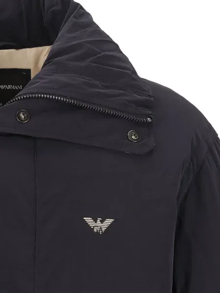 Bunda Emporio Armani s autogramem modrá