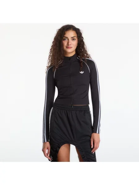 Μπουφάν adidas Essentials 3 Stripes Seamless Tracktop Black L μαύρο