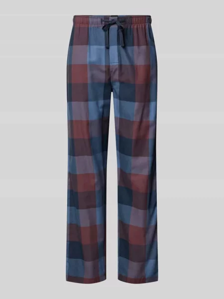 Spodnie od piżamy o kroju loose fit z elastycznym pasem Schiesser