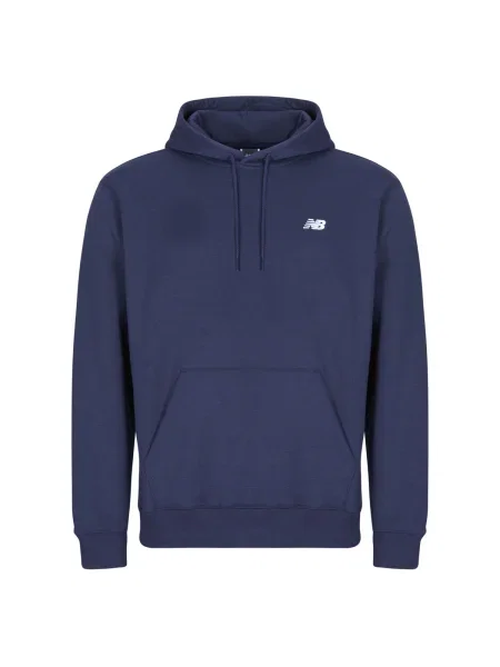 Hanorac cu glugă New Balance din fleece albastru
