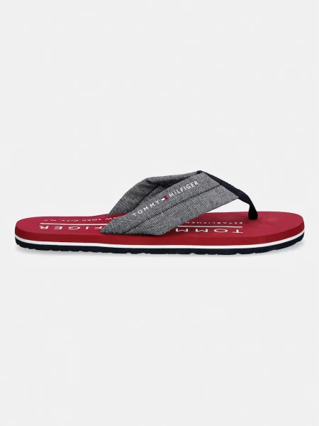 Tommy Hilfiger japonke HILFIGER CHAMBRAY BEACH SANDAL rdeča