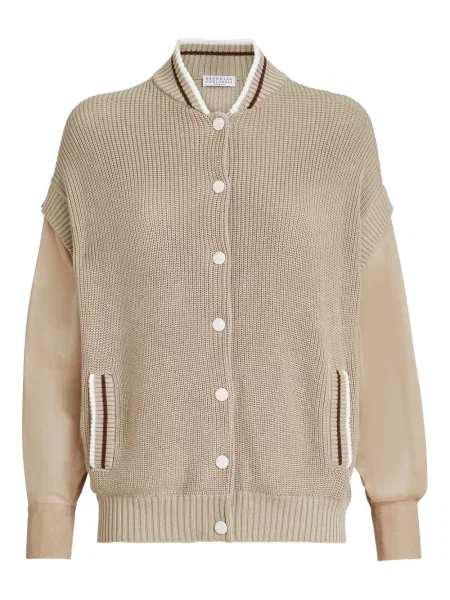 Kardigan Brunello Cucinelli z organzy
