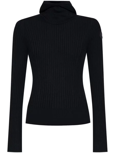 Top Moncler prążkowany czarny