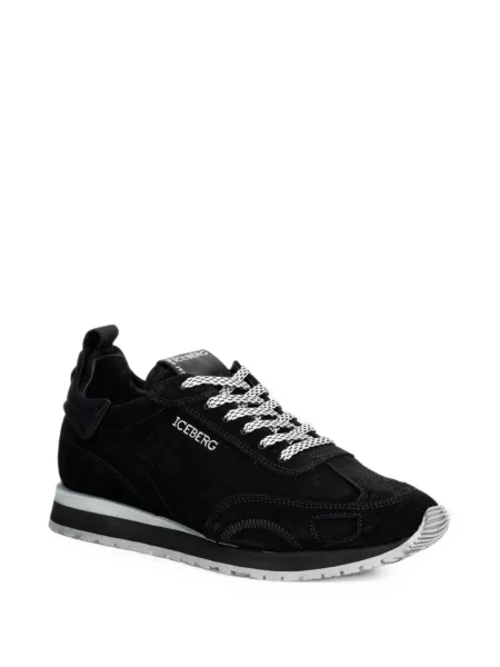 Sneakerși Iceberg cu broderie negru