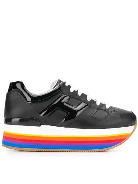 Sneakerși Hogan cu platformă negru