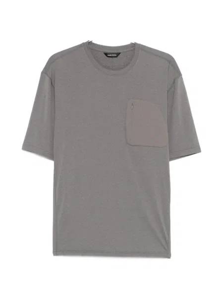 Туризъм тениска Hiking Patrol джобове на гърдите сиво