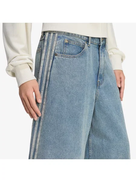 Σορτς adidas Mid Rise Denim Jorts Worn Blue Denim 2 μπλε