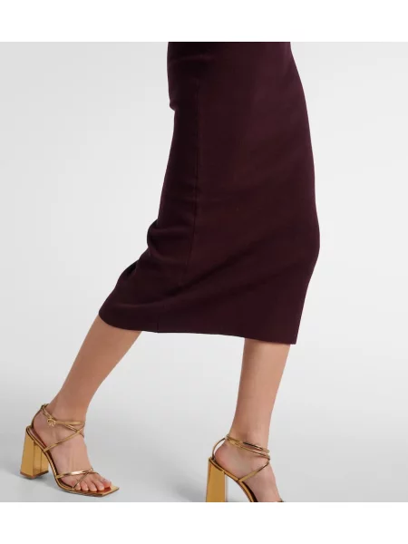 Rochie midi Altuzarra până la genunchi de costum maro