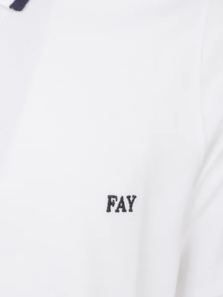 Gulerat polo Fay alb