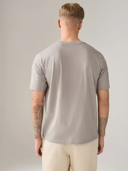 Next Tricou Essential pământiu
