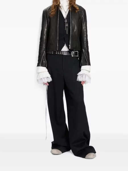 Geanta de piele Ann Demeulemeester negru