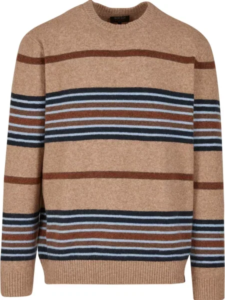 INDICODE JEANS Pulóver Trallo / tengerészkék / világoskék / sötét barna bézs