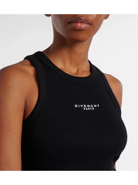 Decupat top Givenchy cu autograf negru