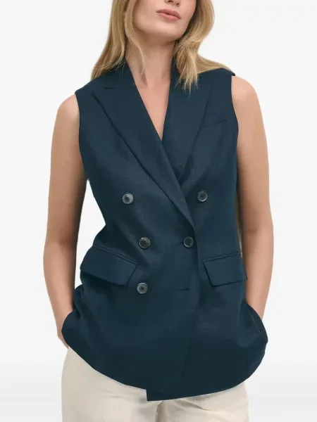 Двуреден елек Brooks Brothers синьо