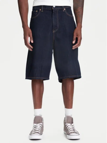 Gap Pantaloni scurți de blugi Bleumarin Baggy Fit