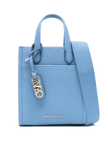 Kožne loaferice Michael Michael Kors s printom zlatna