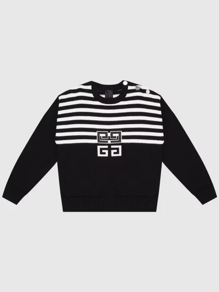 Дитячий светр в смужку Givenchy чорний