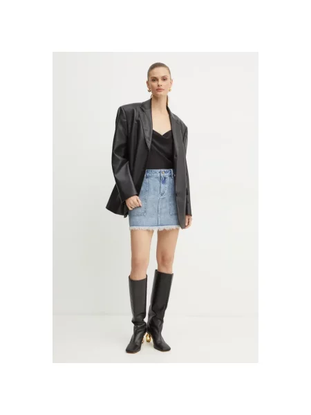 Spódnica jeansowa Michael Kors niebieska
