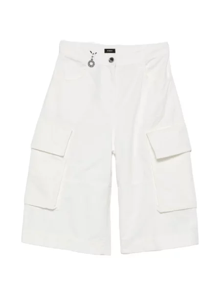 Pantaloni scurți cargo Pinko alb